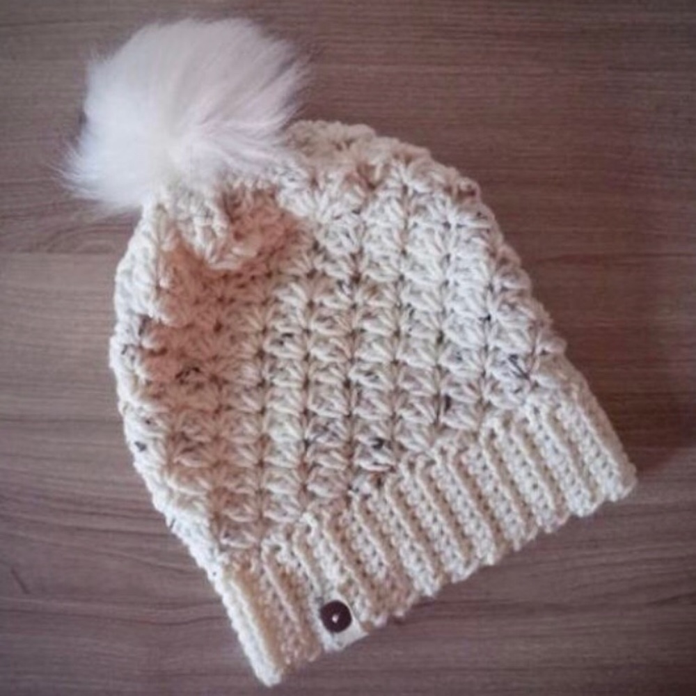 Charmed Knits Girls Crocheted Hat, New, Sz 6-12
